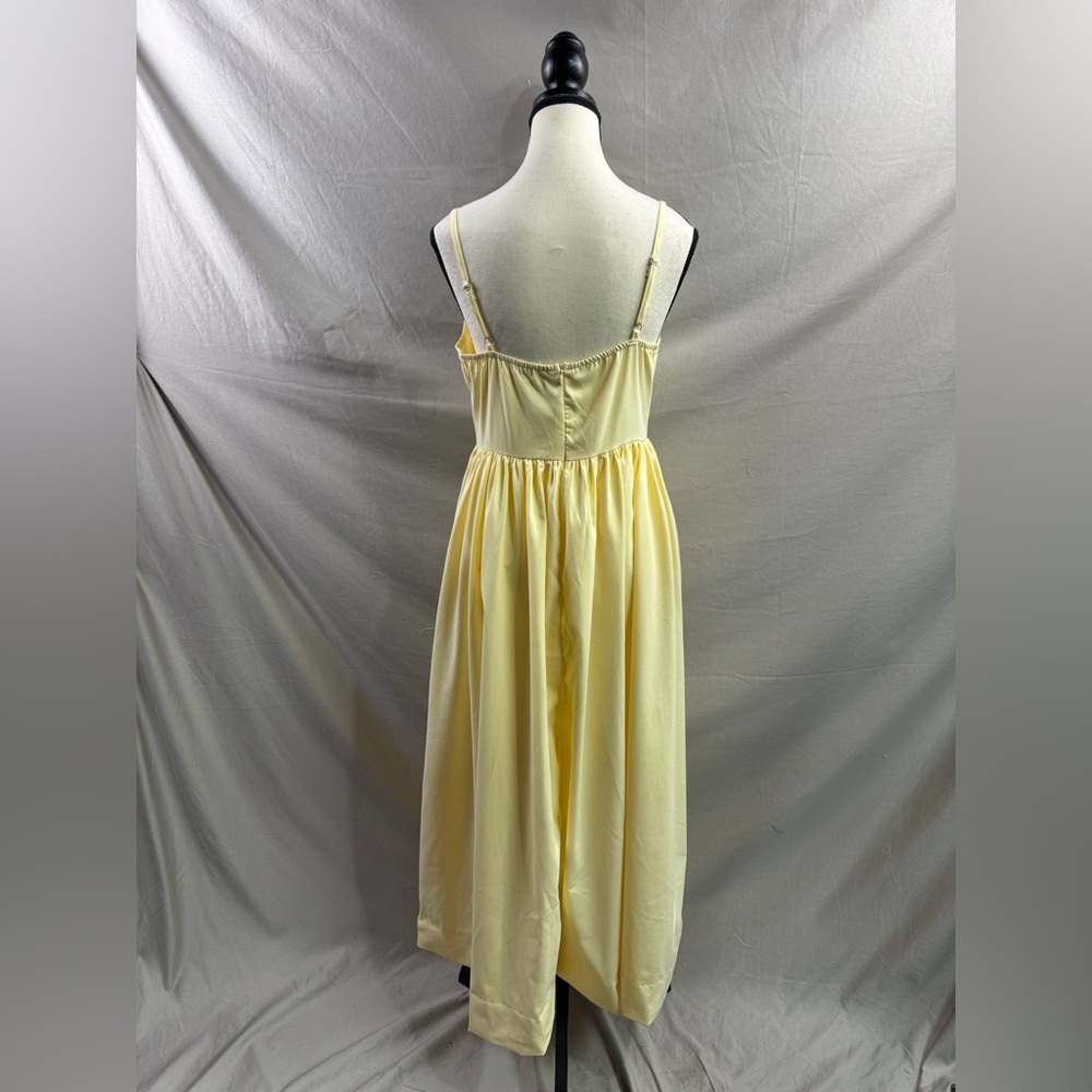 LAST ONE 🔥 Lydia Scoop-Neck Midi Dress in Sunbeam Yellow - Picture 6 of 6